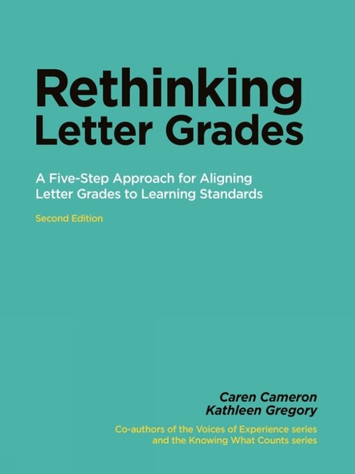 Title details for Rethinking Letter Grades by Caren Cameron - Available